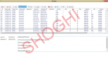 Analysis of the Intercepted FTP Sessions