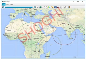 Displaying of Real Time Iridium Satellite Activity on Map