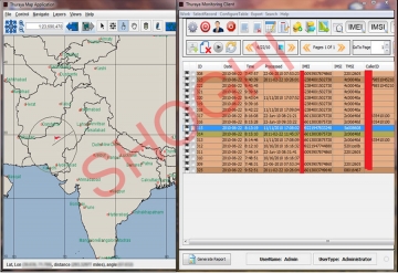 Geo-fencing of Thuraya Satellite Phones