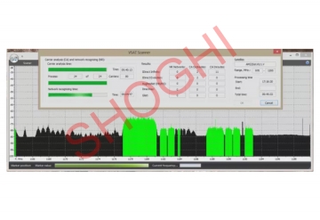 Display of Detected Hub and Associated VSAT Carriers